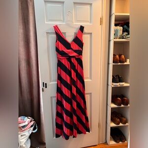 Small Lilly Pulitzer navy and pink striped dress